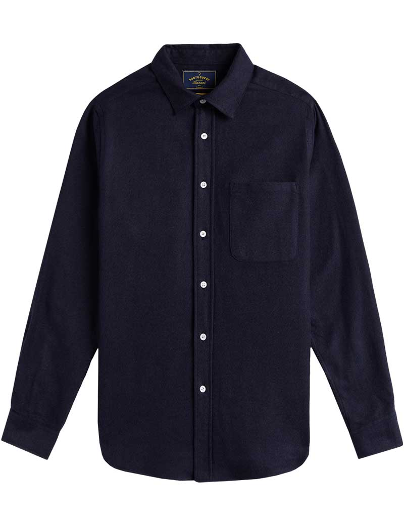 Portuguese Flannel Teca 2.0 Shirt Navy