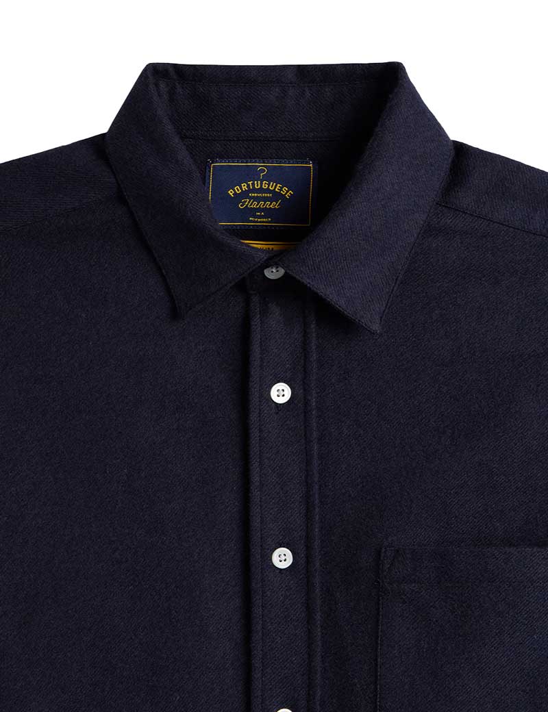 Portuguese Flannel Teca 2.0 Shirt Navy