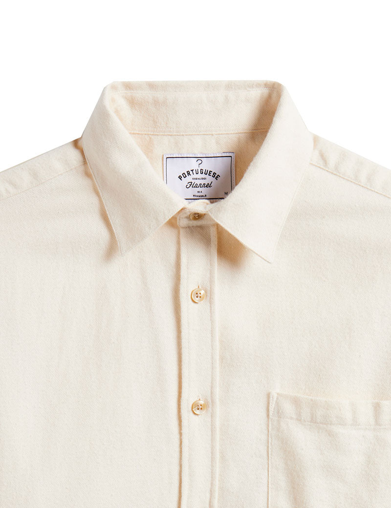 Portuguese Flannel Teca Shirt Ecru