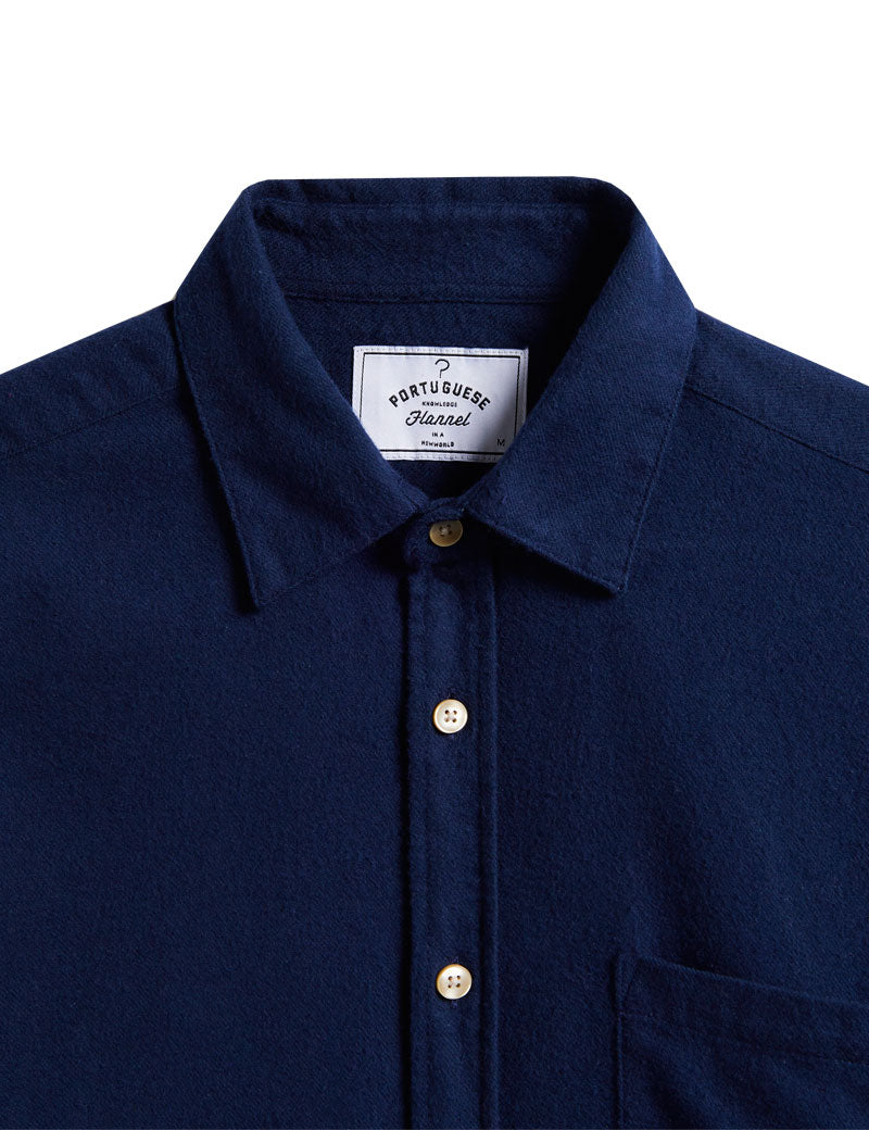 Portuguese Flannel Teca Shirt Navy