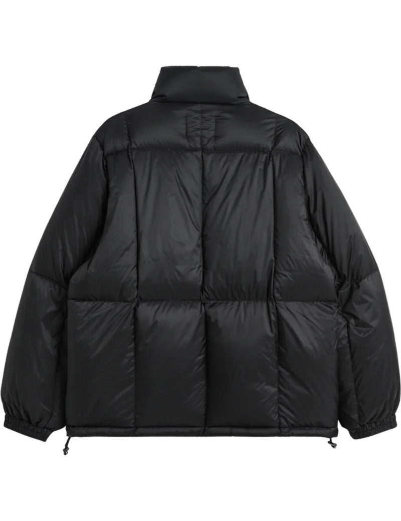 Taion Work W-Zip Volume Down Jacket Black Back