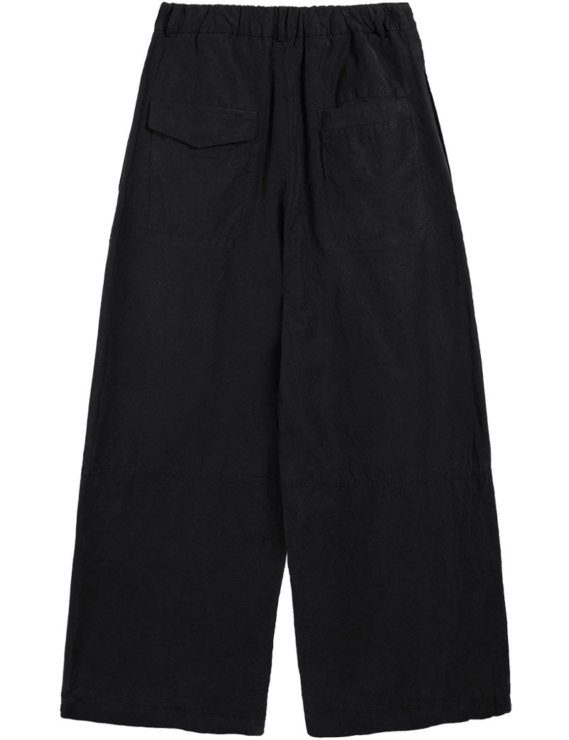 YMC Drop Out Trouser Garment Dye Black Back View