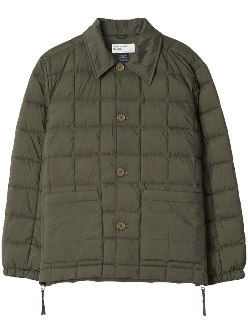 Universal Works Down Rams Jacket Nylon Soft Shell Olive
