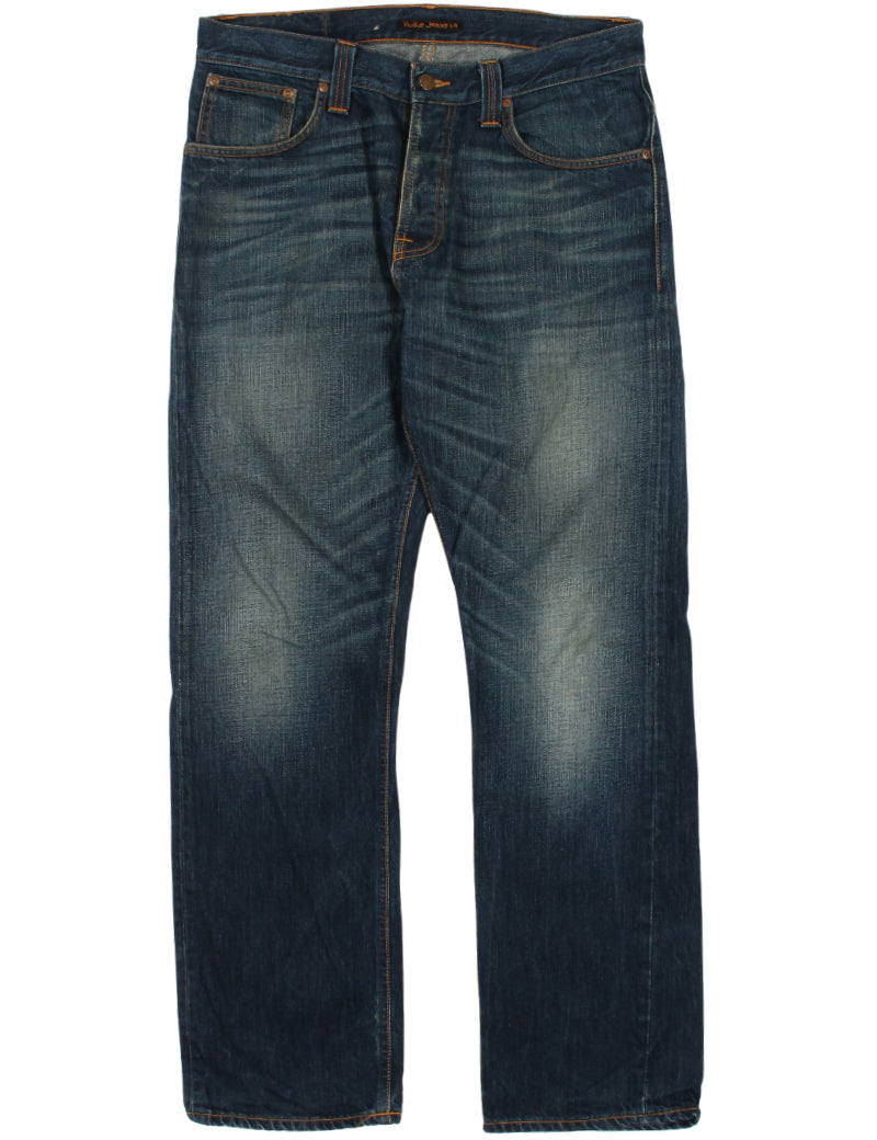 Uniform Reworks Nudie Jeans Straight Alf Indigo 34 32