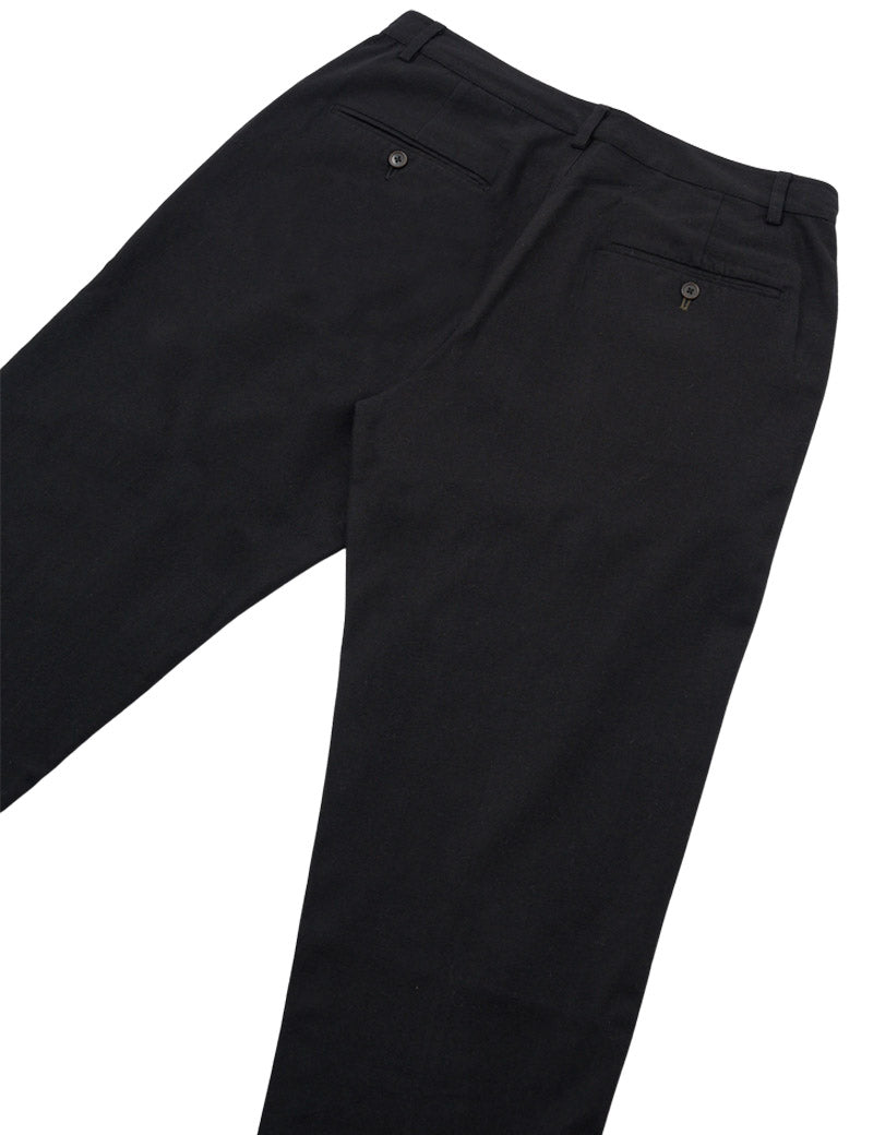 Universal Works Military Chino Brushed Moleskin Black Back Pockets