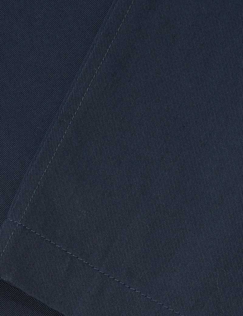 Universal Works Pleated Track Pant Navy Twill Detail
