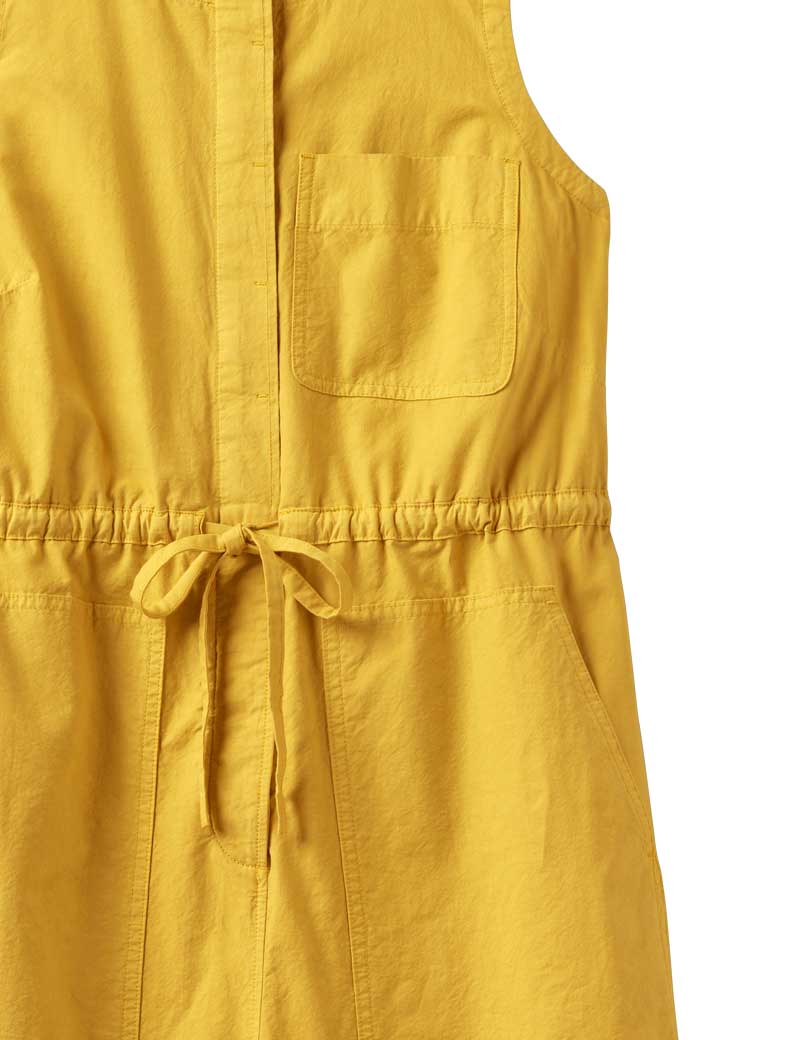 Toast Cotton Linen Wide Leg Jumpsuit Marigold