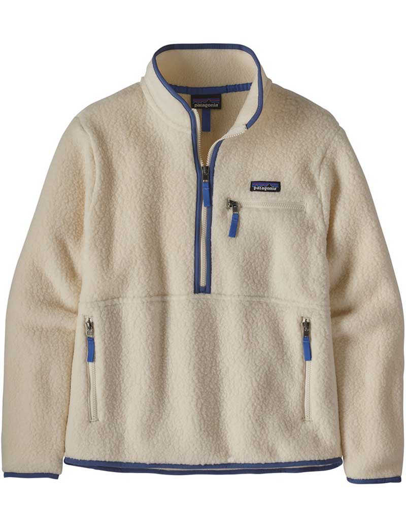 Patagonia W's Retro Pile Fleece Marsupial Pullover Natural