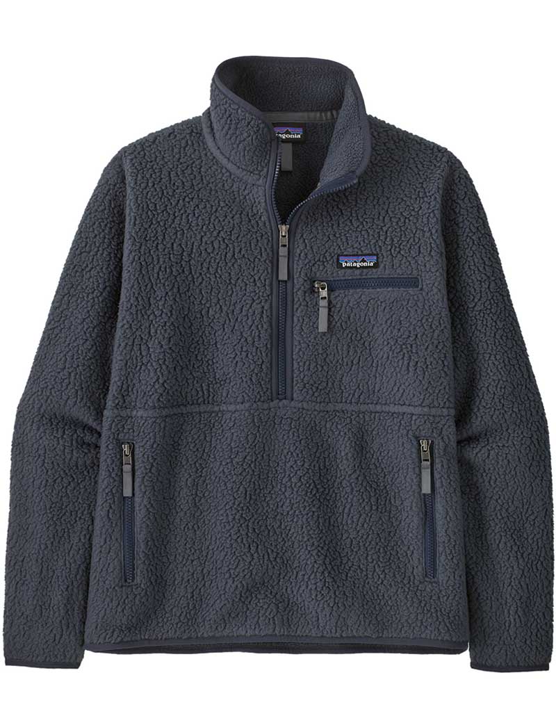 Patagonia W's Retro Pile Fleece Marsupial Pullover Smolder Blue