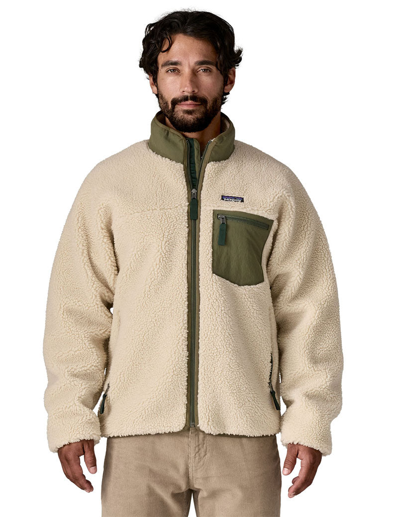 Patagonia Men's Classic Retro Pile X Jacket Dark Natural Basin Green