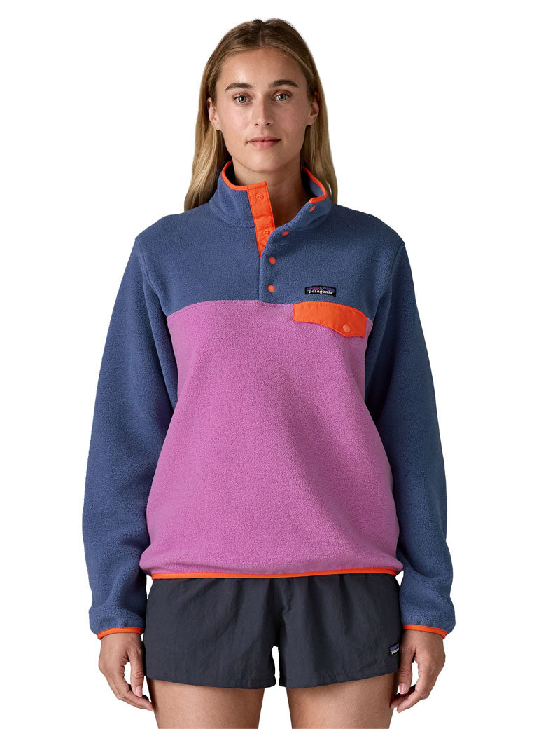 Patagonia Women's Lightweight Synchilla Snap-T Fleece Pullover Brisk Purple