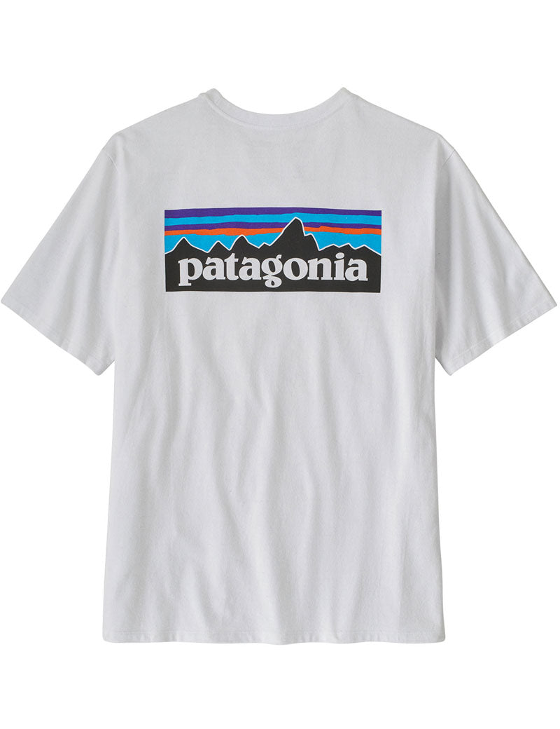 Patagonia Men's P-6 Logo Responsibili-Tee T-Shirt White