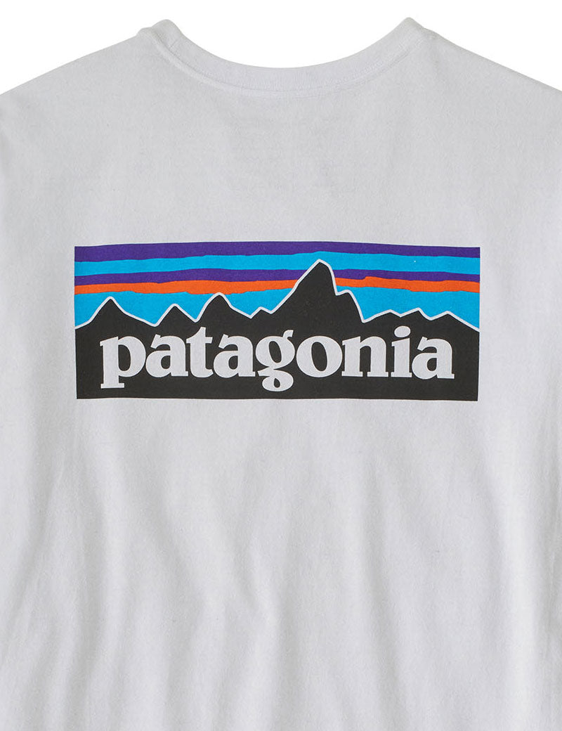 Patagonia Men's P-6 Logo Responsibili-Tee T-Shirt White