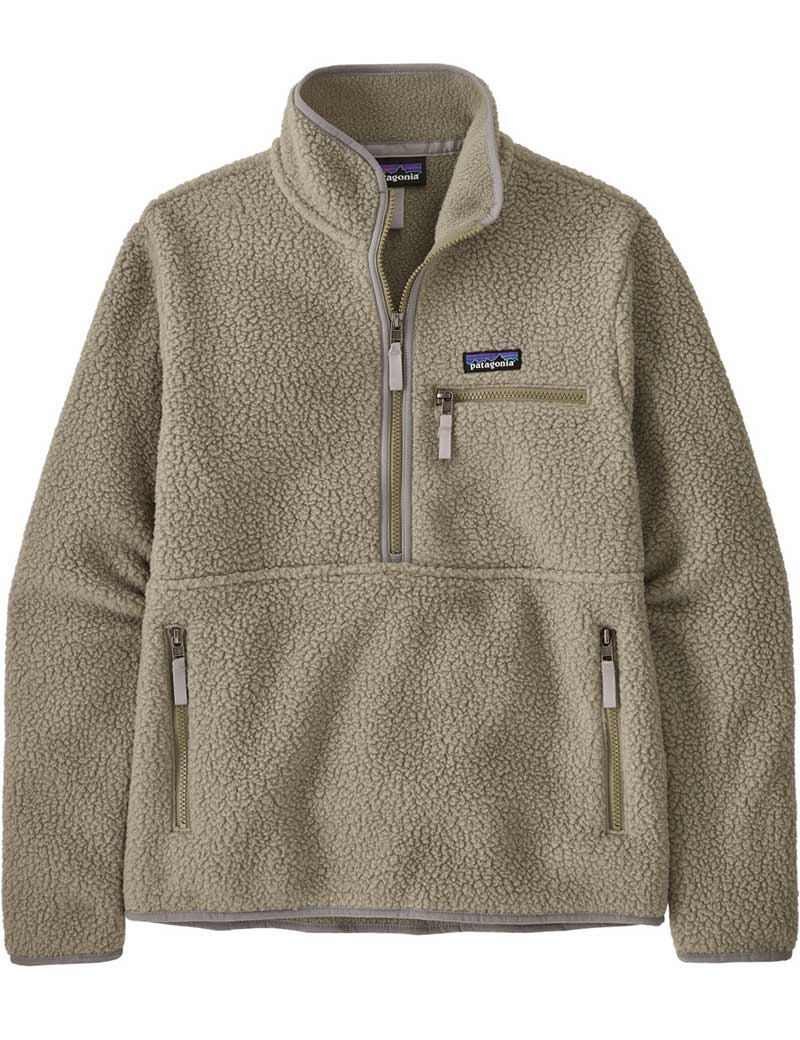 Patagonia W's Retro Pile Fleece Marsupial Pullover River Rock Green