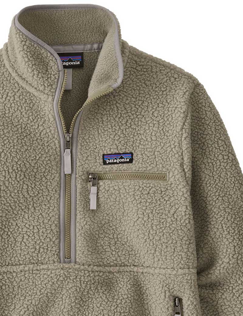 Patagonia W's Retro Pile Fleece Marsupial Pullover River Rock Green