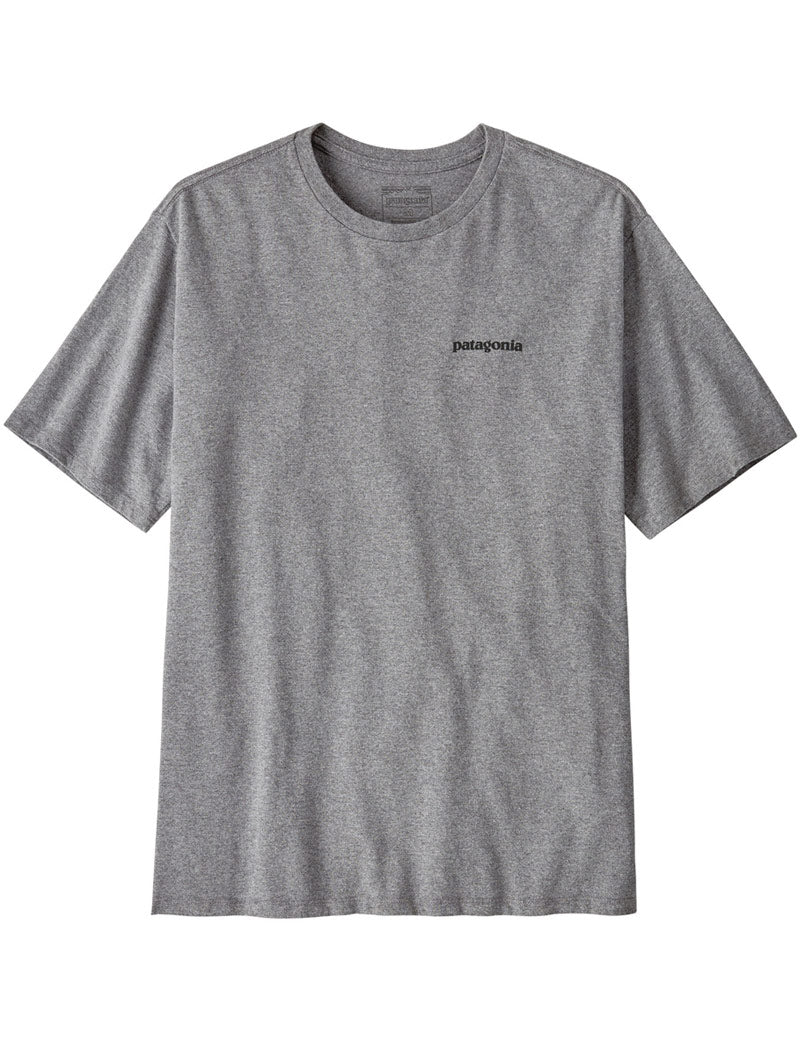 Patagonia Men's P-6 Logo Responsibili-Tee T-Shirt Gravel Heather