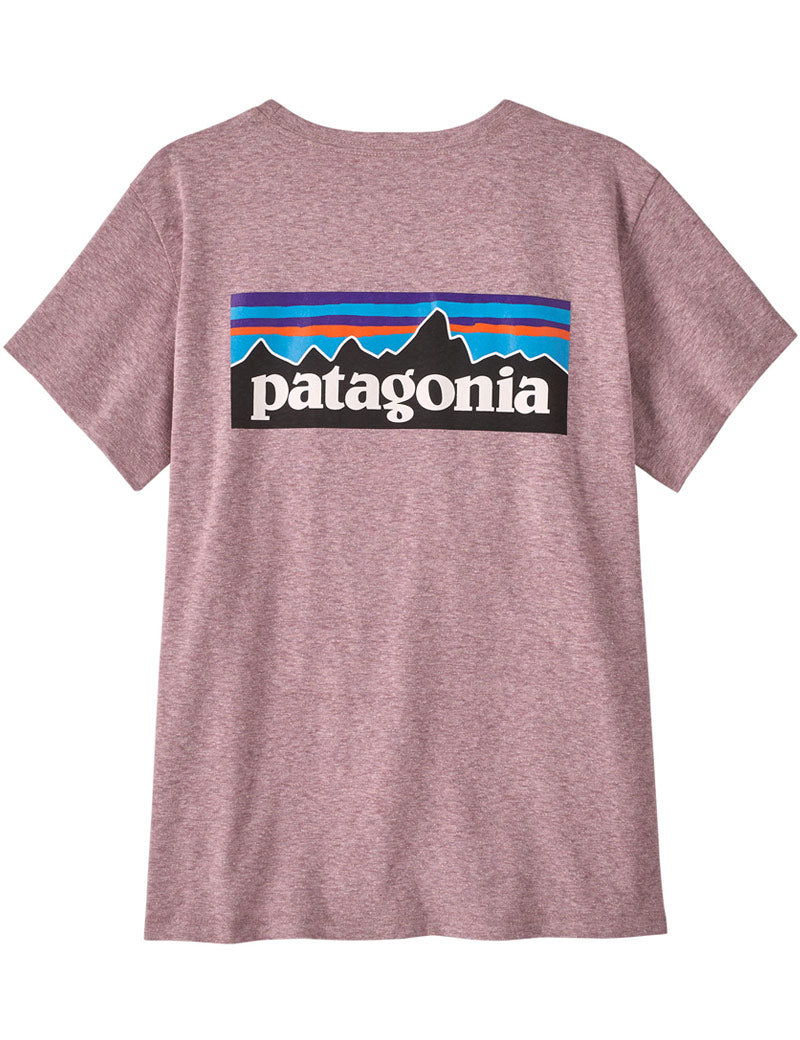 Patagonia W's P-6 Logo Responsibili-Tee T-Shirt Quiet Violet Back View