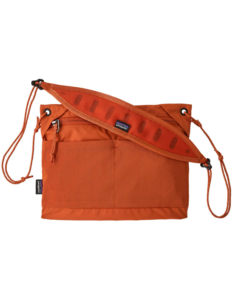 Patagonia Terravia Sacoche Bag Coal Orange Pockets Strap View