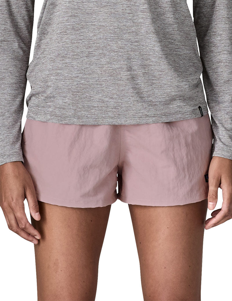 Patagonia W's Barely Baggies Shorts 2½" Quiet Violet On Model Front View