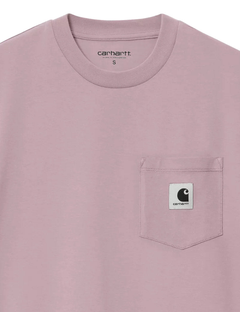 Carhartt WIP W' S/S Pocket T-Shirt Hortensia Pocket Detail