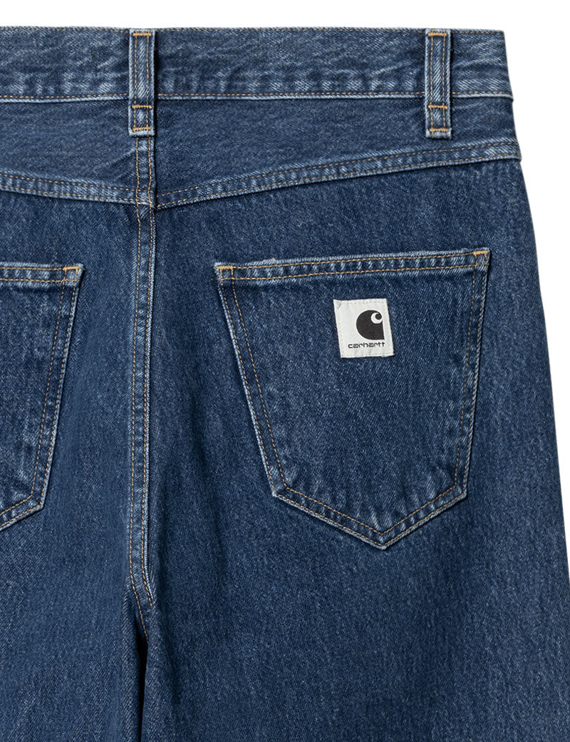 Carhartt WIP W' Brandon Pant Blue Stone Washed Pocket Detail