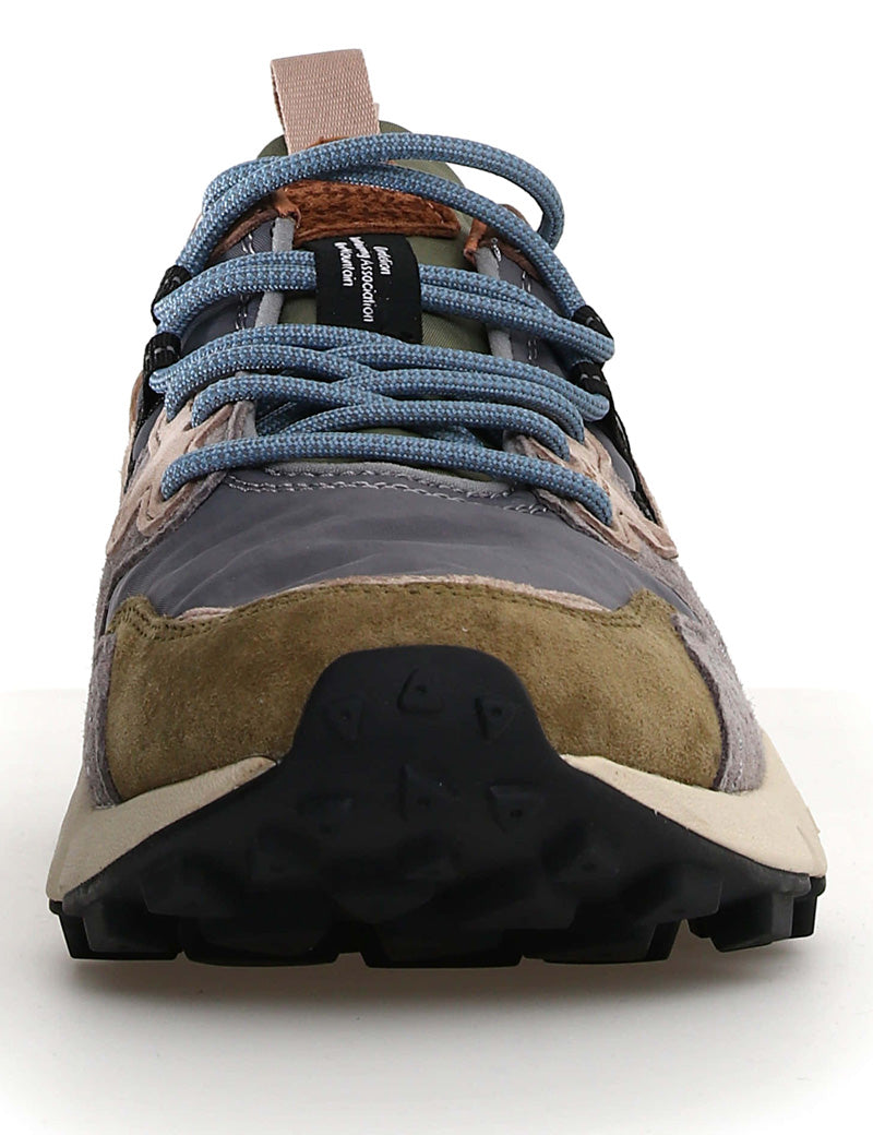Flower Mountain Yamano 3 Man Suede Nylon Military Grey Light Brown
