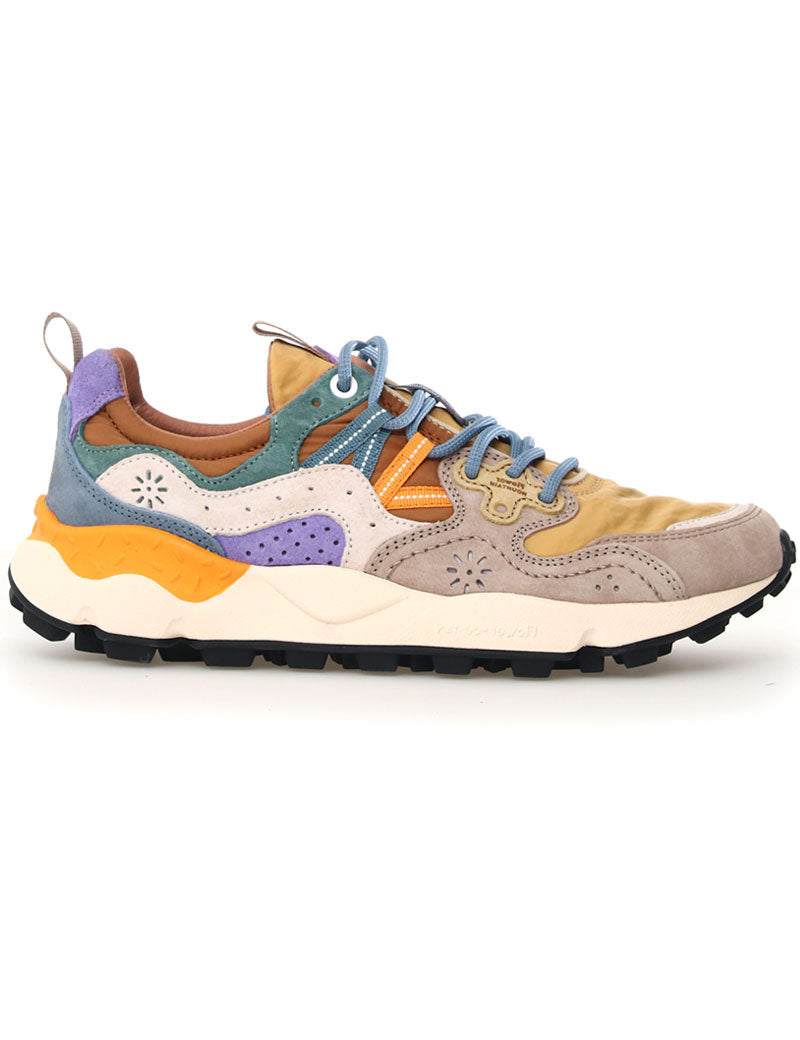 Flower Mountain Yamano 3 Trainers Suede Nylon Light Chestnut Zucca