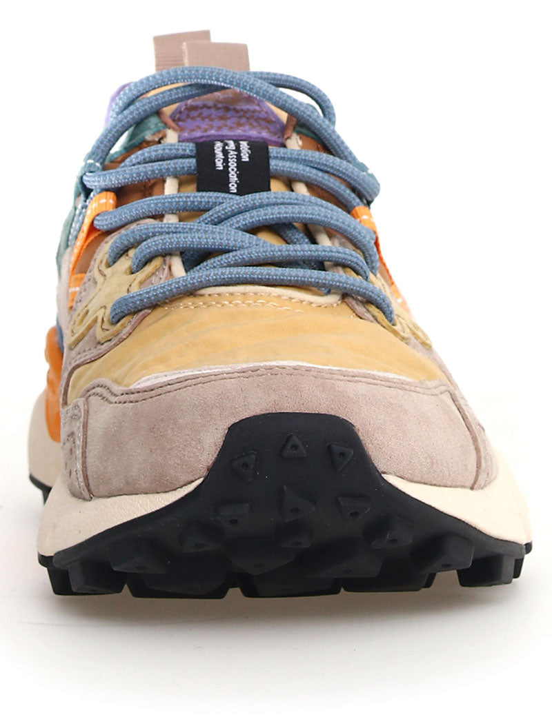Flower Mountain Yamano 3 Trainers Suede Nylon Light Chestnut Zucca