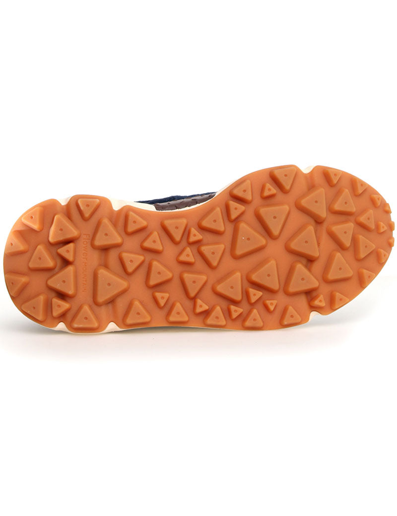 Flower Mountain X Universal Works Yamano 3 Man Trainers Suede Nylon Navy Brown