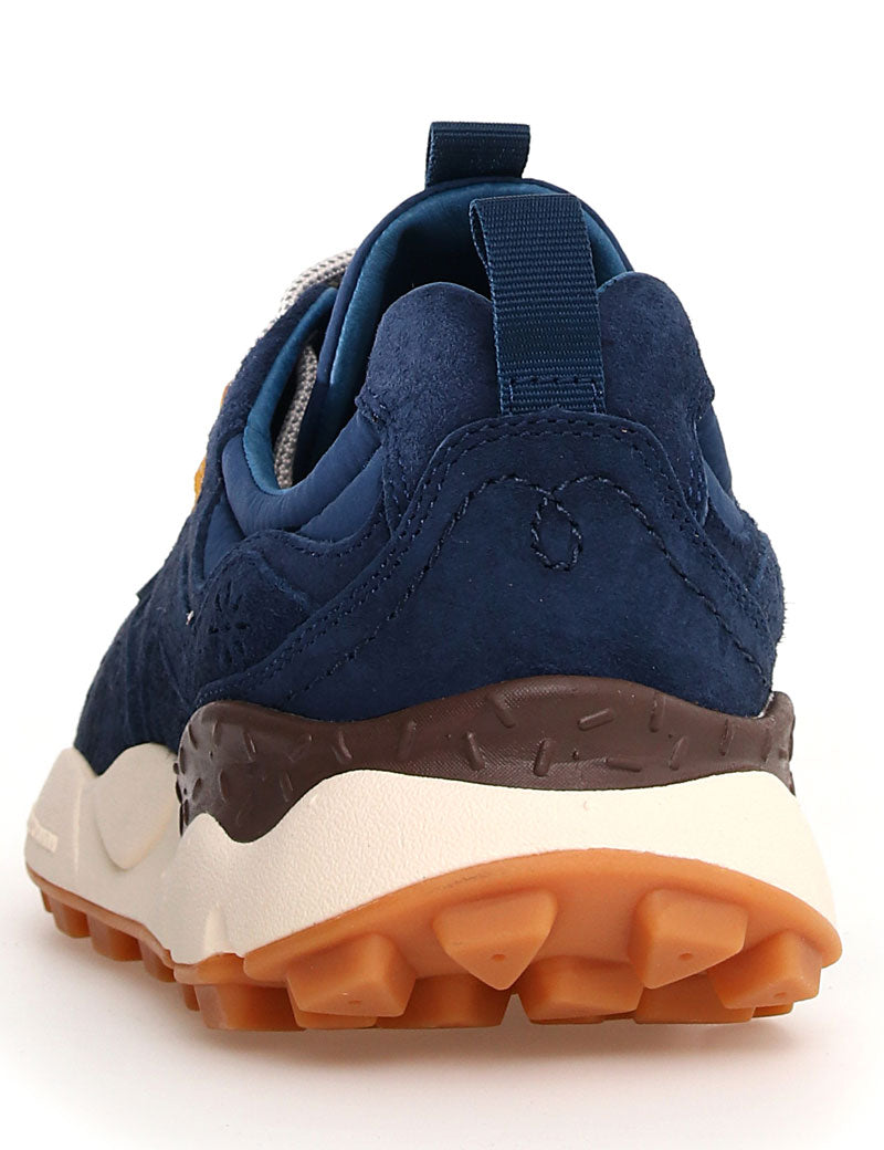 Flower Mountain X Universal Works Yamano 3 Man Trainers Suede Nylon Navy Brown