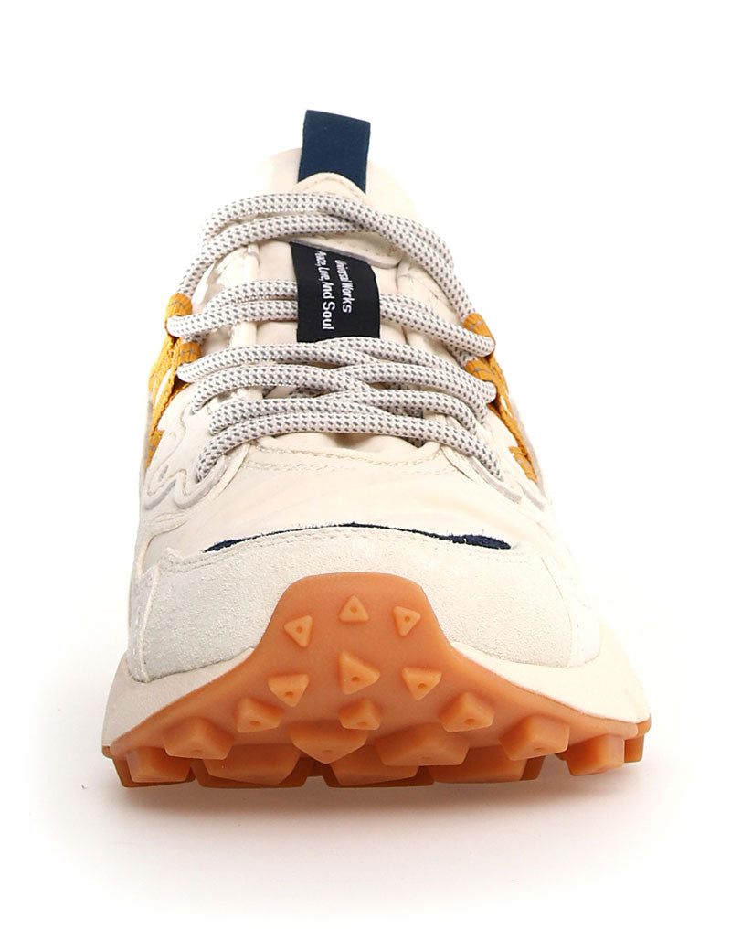 Flower Mountain X Universal Works Yamano 3 Man Trainers Suede Nylon Ecru Light Brown