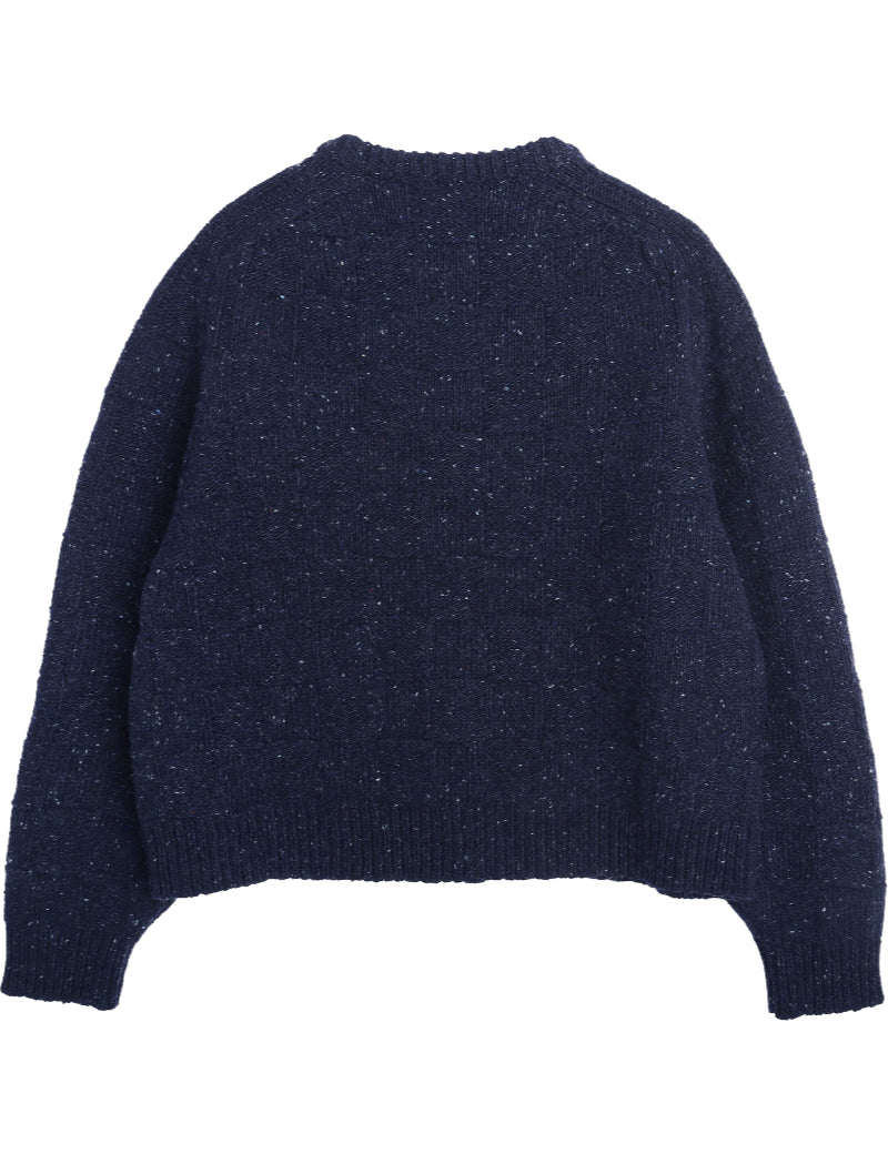 YMC Atomic Cardigan Navy Back