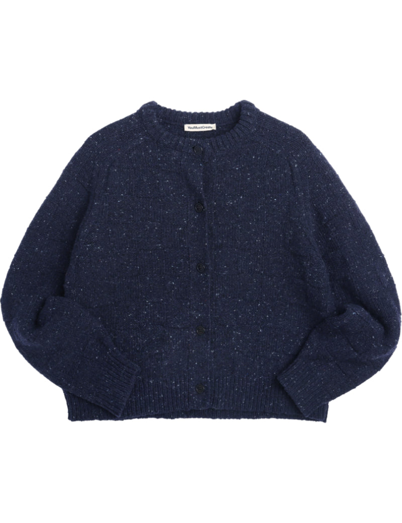 YMC Atomic Cardigan Navy Front