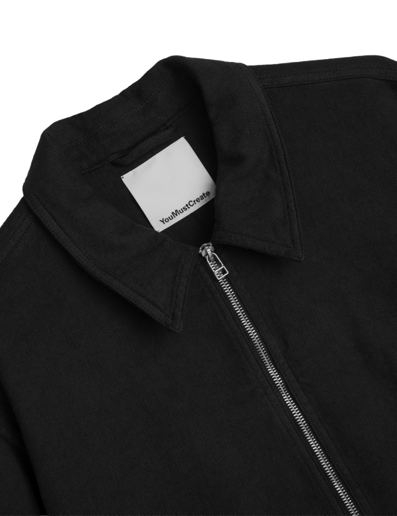YMC Bay City Jacket Black Collar Detail