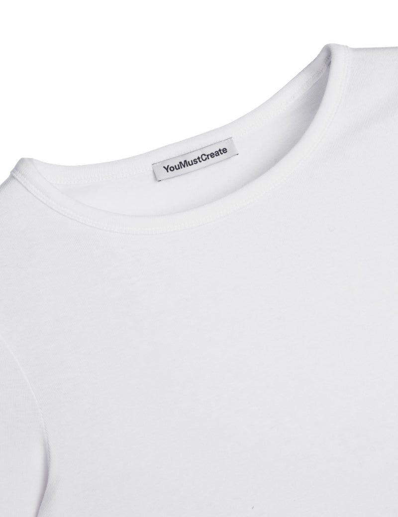 YMC Charlotte T-Shirt White Collar