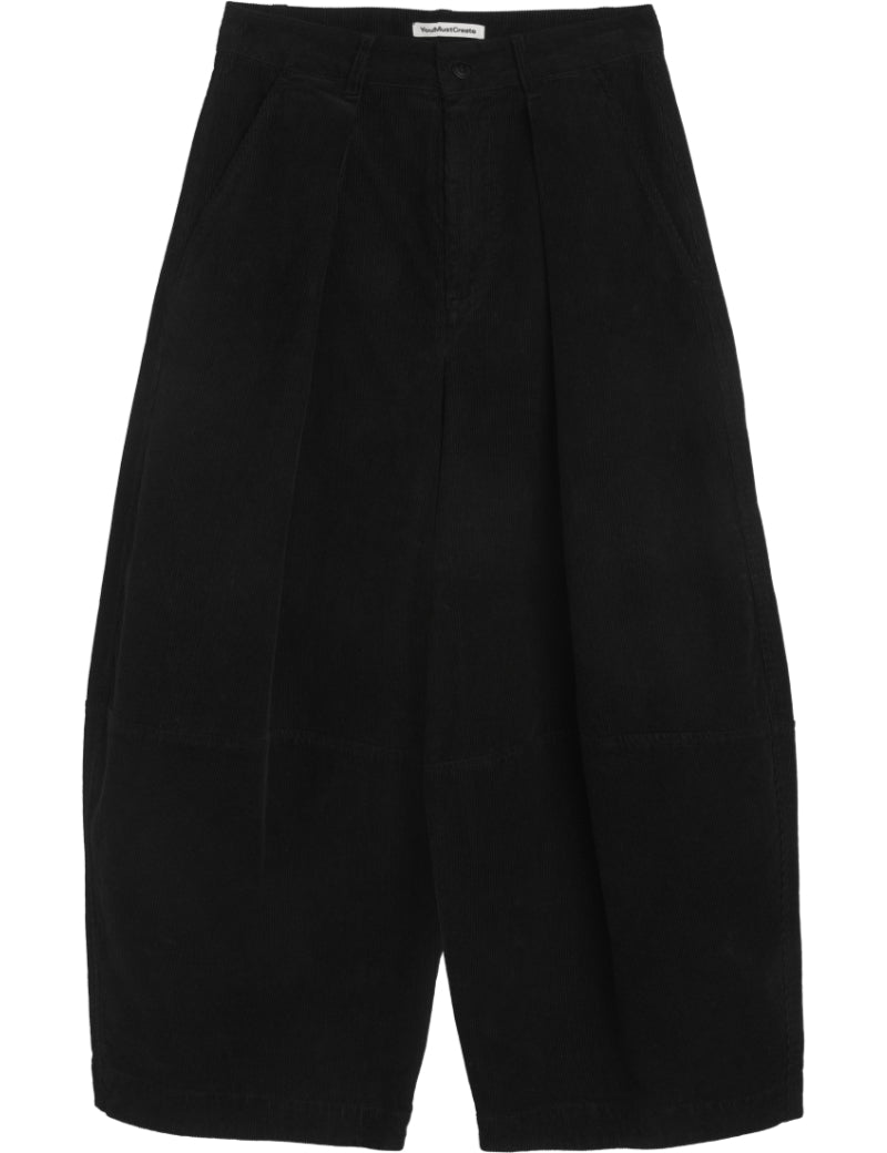 YMC Deadbeat Trouser Corduroy Black Front