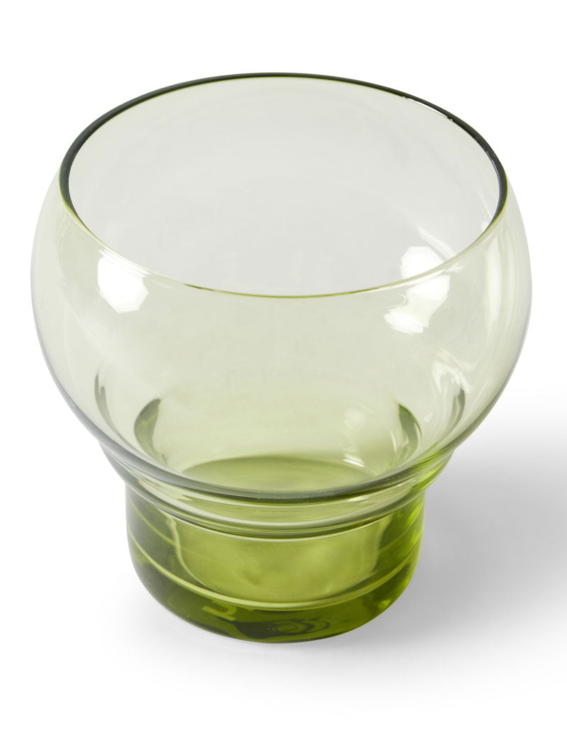 HKliving 70s Glassware Bulb Glasses Mint Green Set Of 4