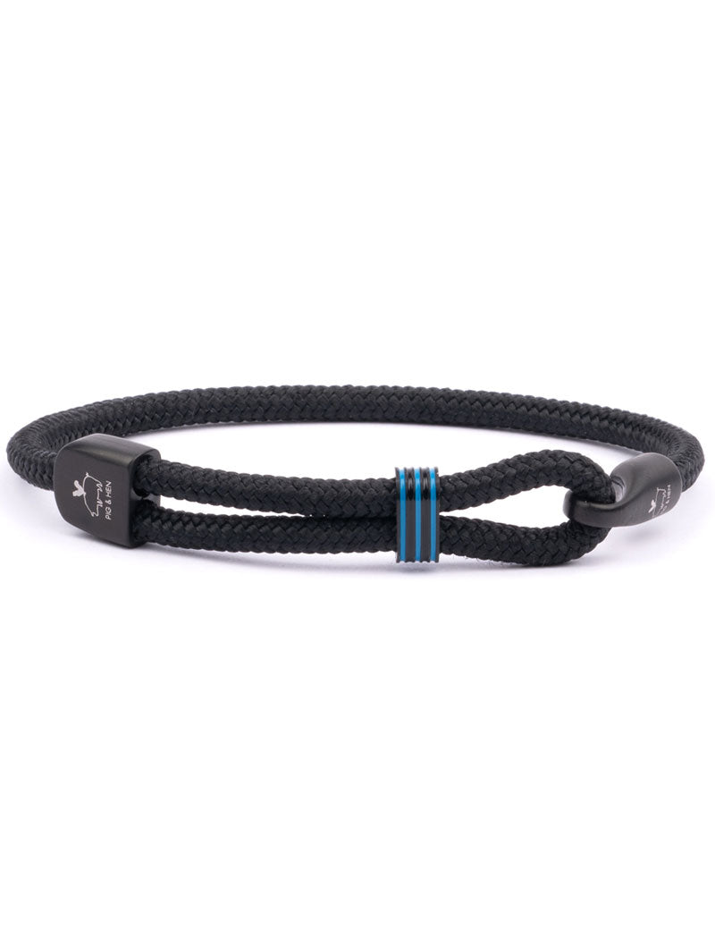 PIG & HEN CAPTAIN CARL BRACELET BLACK BLACK
