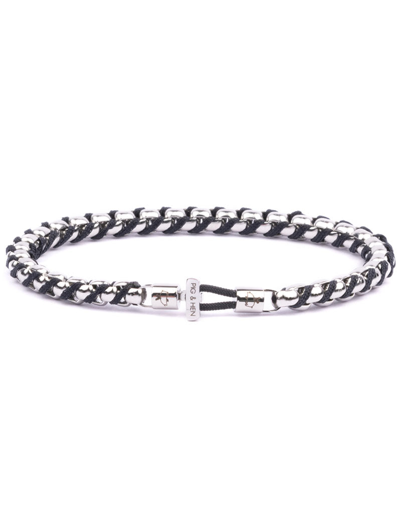 Pig & Hen Catena Venetian Bracelet Navy Silver