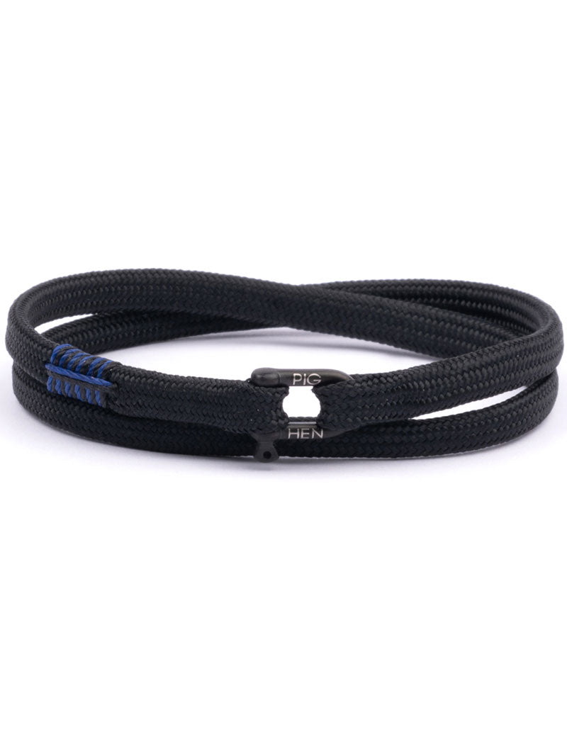 PIG & HEN FRANKY DBL BRACELET BLACK BLACK
