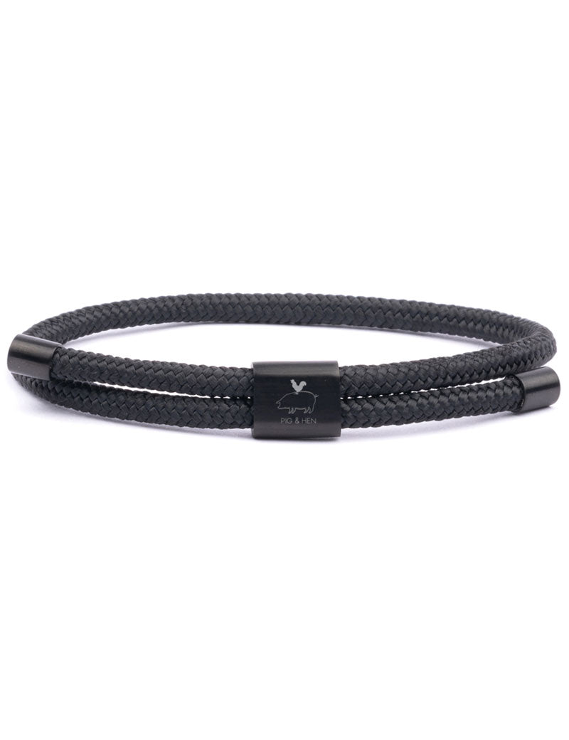 Pig & Hen Little Lewis 4MM Bracelet Black