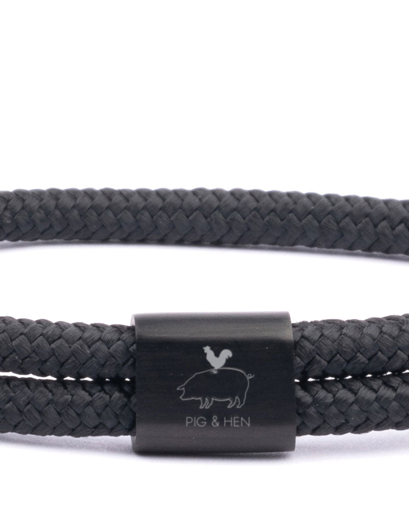 PIG & HEN LITTLE LEWIS 4MM BRACELET BLACK