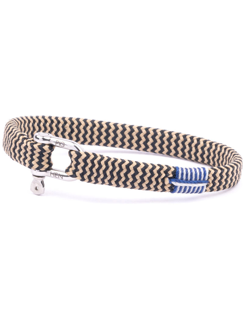 PIG & HEN VICIOUS VIK BRACELET NAVY SAND SILVER