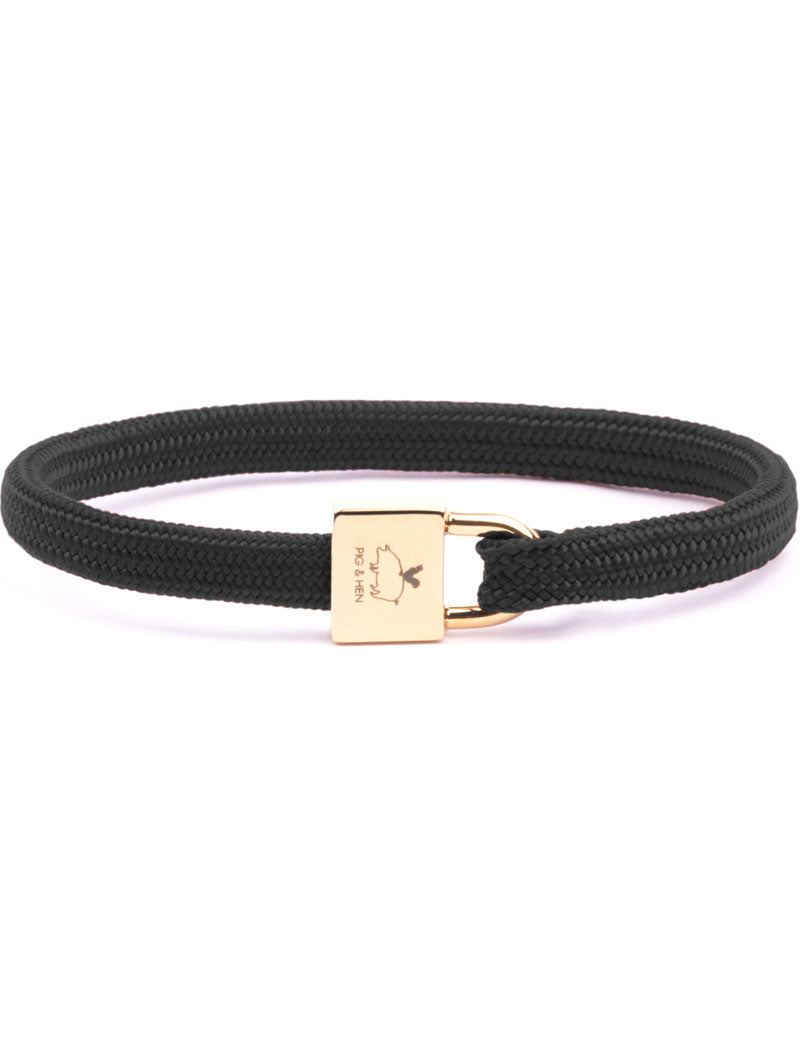 Pig & Hen Billy Bracelet Black Gold