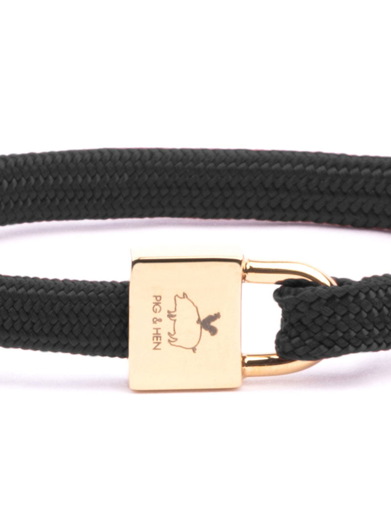 PIG & HEN BILLY BRACELET BLACK GOLD