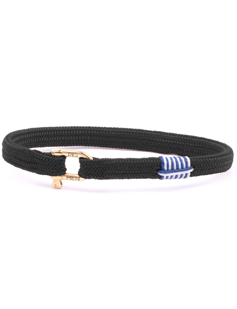 Pig & Hen Franky Bracelet Black Gold