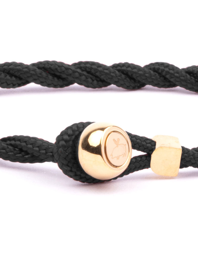 PIG & HEN ED BRACELET BLACK GOLD
