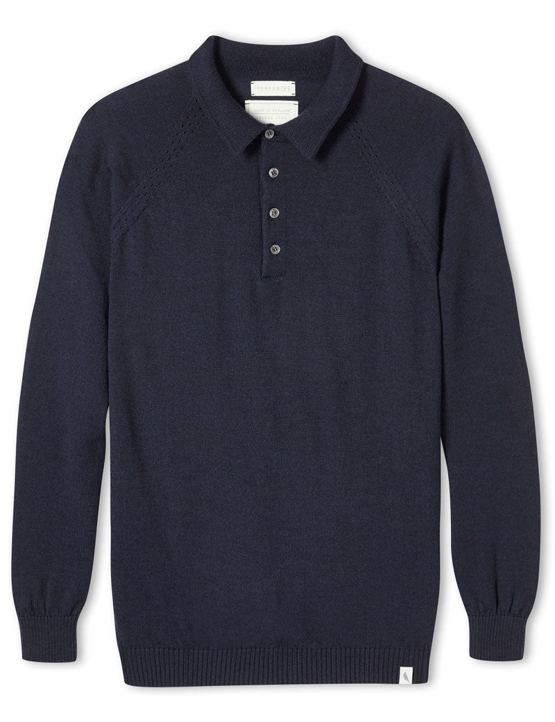 PEREGRINE BEAUFORD POLO SHIRT NAVY