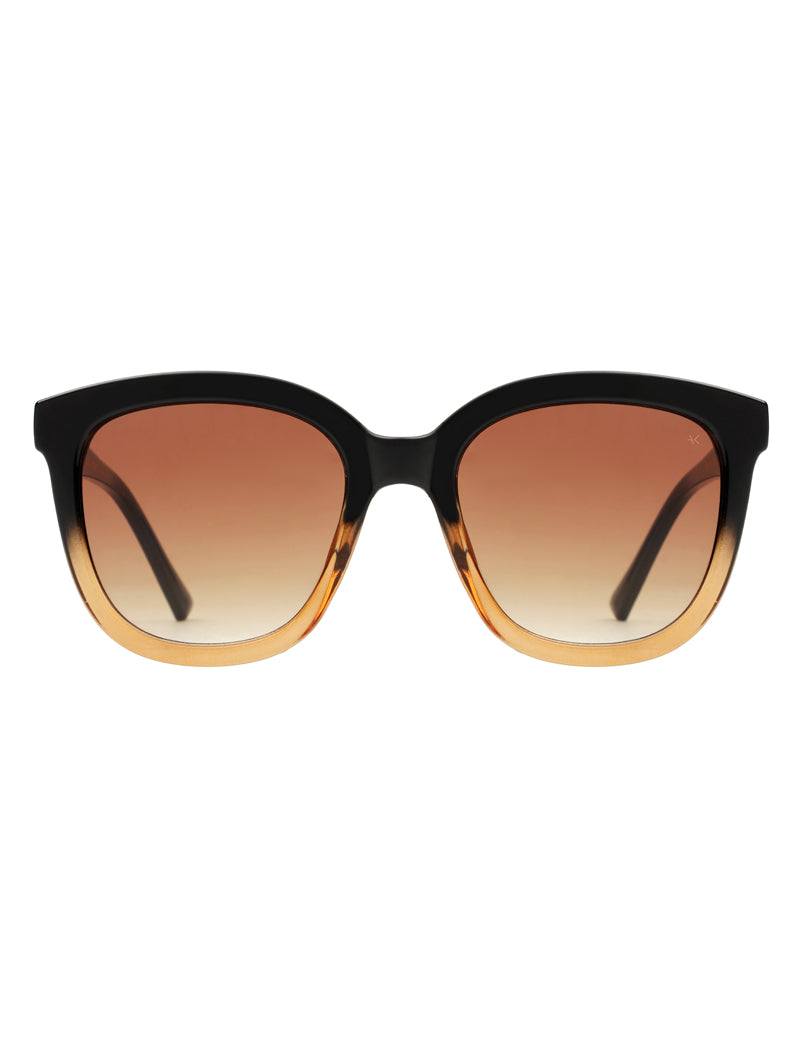 A.Kjaerbede Billy Sunglasses Black Brown Transparent