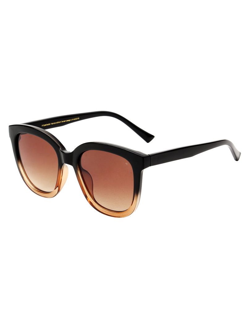 A.Kjaerbede Billy Sunglasses Black Brown Transparent